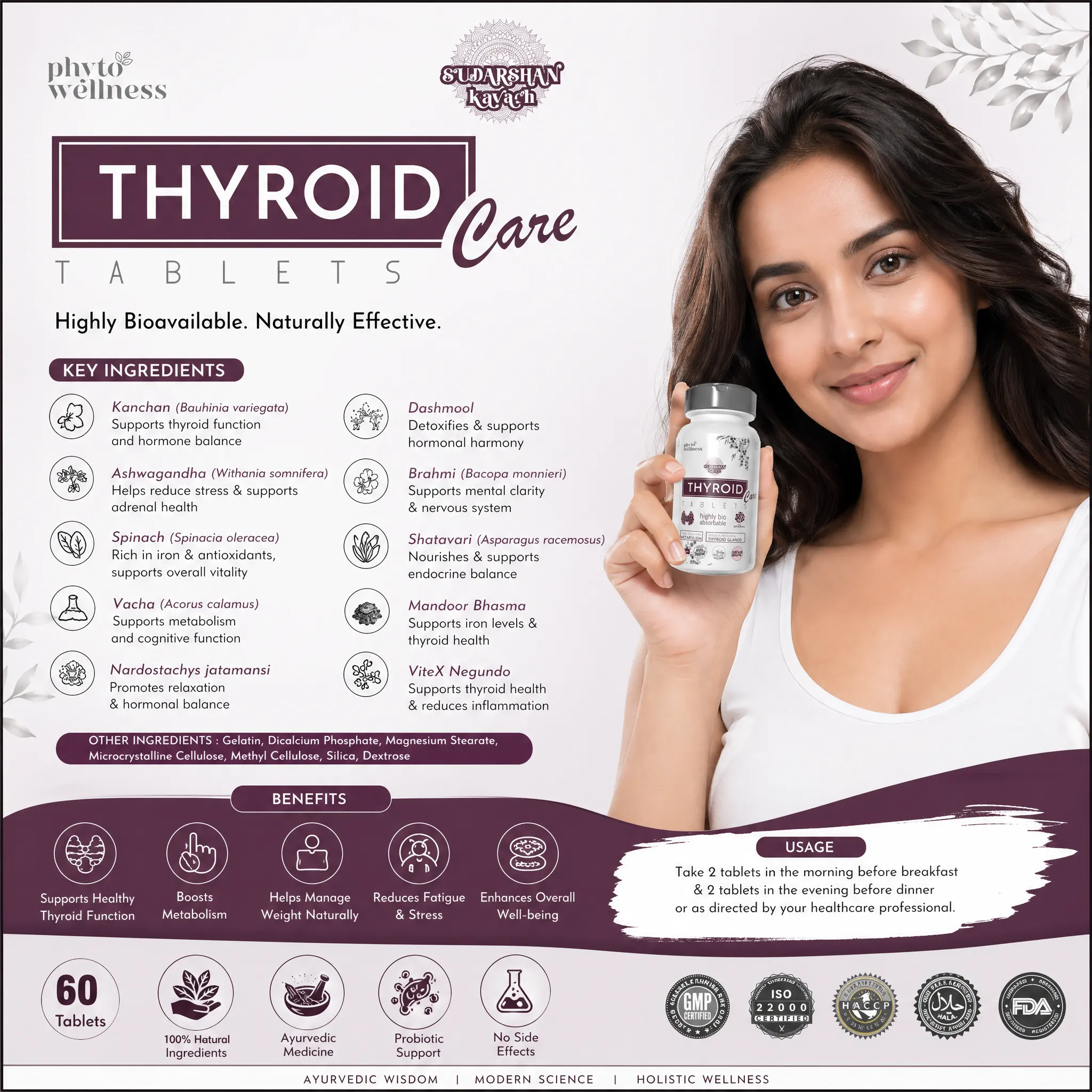 Probiotic Thyroid Care 60 Tablets (HS00630)